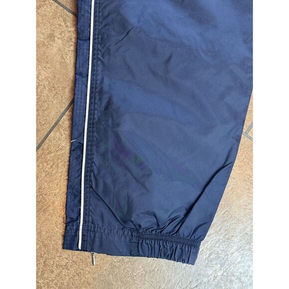 Vintage Nike Track Pants Men L Blue Windbreaker Ankle Zip Nylon Unlined 90s Y2K - Picture 4 of 10